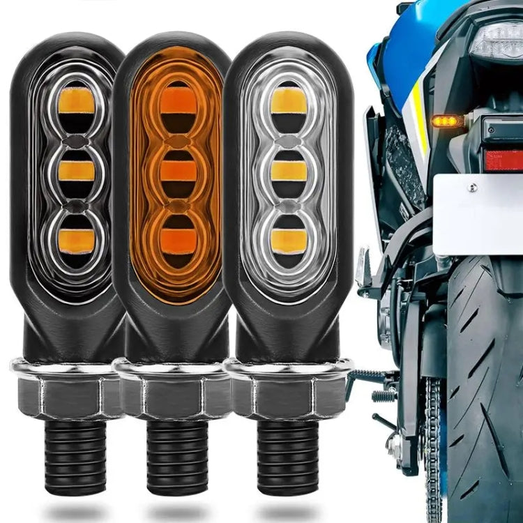 Mini indicatore di direzione dell'acqua per moto 2 pezzi 12 V 3 LED, 3LEDs (Black), 3LEDs (Transparent), 3LEDs (Yellow)