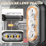 Mini indicatore di direzione dell'acqua per moto 2 pezzi 12 V 3 LED, 3LEDs (Black), 3LEDs (Transparent), 3LEDs (Yellow)