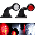 2 pezzi auto/camion 12-30V LED rosso bianco indicatori di direzione laterali lampadina lampada, X4-MK-135
