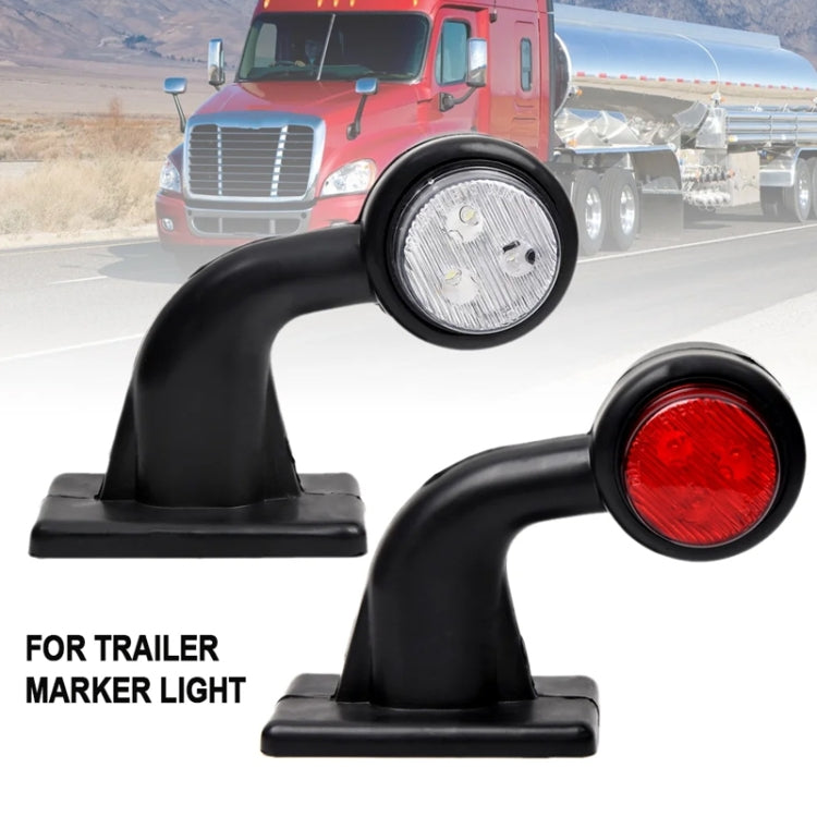 2 pezzi auto/camion 12-30V LED rosso bianco indicatori di direzione laterali lampadina lampada, X4-MK-135