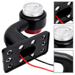 2 pezzi auto/camion 12-30V LED rosso bianco indicatori di direzione laterali lampadina lampada, X4-MK-135