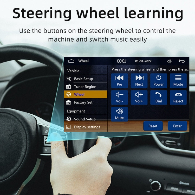Ricevitore autoradio da 4 pollici 800x480P Lettore MP5, supporto FM, Bluetooth e scheda SD con telecomando, F7805C