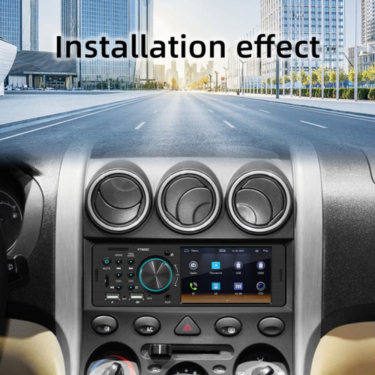 Ricevitore autoradio da 4 pollici 800x480P Lettore MP5, supporto FM, Bluetooth e scheda SD con telecomando, F7805C