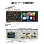 Ricevitore autoradio da 4 pollici 800x480P Lettore MP5, supporto FM, Bluetooth e scheda SD con telecomando, F7805C