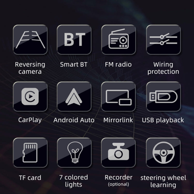 Ricevitore autoradio da 4 pollici 800x480P Lettore MP5, supporto FM, Bluetooth e scheda SD con telecomando, F7805C