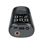 Pompa di aria elettrica wireless per pneumatici con display digitale multifunzione per auto portatile, Wireless