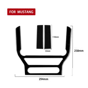 Per Ford Mustang 2015-2020 Adesivo decorativo per pannello di controllo centrale dell'auto, guida a destra e a sinistra universale, Central Control Panel