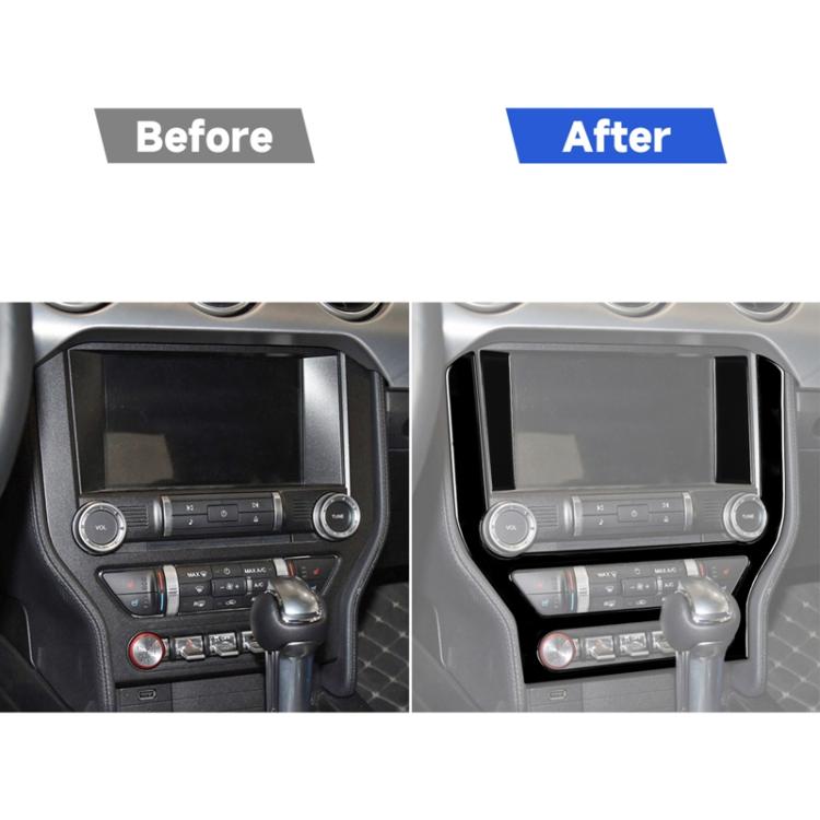 Per Ford Mustang 2015-2020 Adesivo decorativo per pannello di controllo centrale dell'auto, guida a destra e a sinistra universale, Central Control Panel