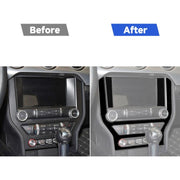 Per Ford Mustang 2015-2020 Adesivo decorativo per pannello di controllo centrale dell'auto, guida a destra e a sinistra universale, Central Control Panel
