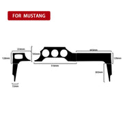 Adesivo decorativo per set pannelli cruscotto Ford Mustang 2015-2020, guida a sinistra, Dashboard Panel Set, Left Drive