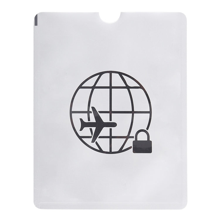 Protettore per libretto di passaporto con custodia antifurto RFID in foglio di alluminio da 20 pezzi, dimensioni: 13,5 * 10,5 cm, Airplane Pattern 100pcs