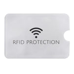 Protezione per carte con custodia antifurto RFID in foglio di alluminio da 20 pezzi, dimensioni: 9,1 * 6,3 cm, RFID Protection 100pcs