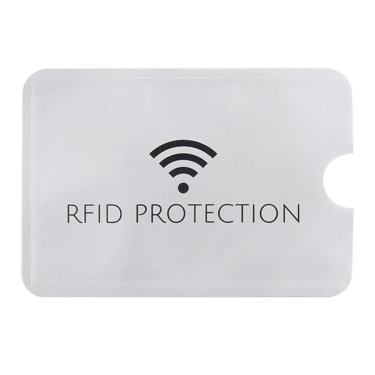 Protezione per carte con custodia antifurto RFID in foglio di alluminio da 20 pezzi, dimensioni: 9,1 * 6,3 cm, RFID Protection 100pcs