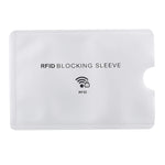 Protezione per carte con custodia antifurto RFID in foglio di alluminio da 20 pezzi, dimensioni: 9,1 * 6,3 cm, RFID Blocking Sleeve 100pcs
