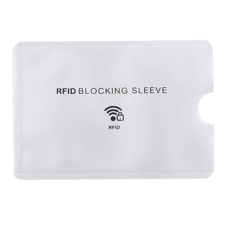 Protezione per carte con custodia antifurto RFID in foglio di alluminio da 20 pezzi, dimensioni: 9,1 * 6,3 cm, RFID Blocking Sleeve 100pcs