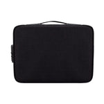 ZJ02 Borsa per laptop multistrato per custodia di documenti in poliestere impermeabile per laptop di tutte le dimensioni, con blocco password