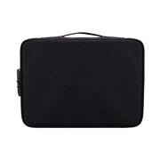 ZJ02 Borsa per laptop multistrato per custodia di documenti in poliestere impermeabile per laptop di tutte le dimensioni, con blocco password