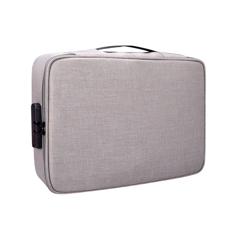 ZJ02 Borsa per laptop multistrato per custodia di documenti in poliestere impermeabile per laptop di tutte le dimensioni, con blocco password