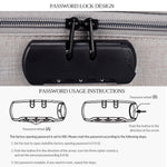 ZJ02 Borsa per laptop multistrato per custodia di documenti in poliestere impermeabile per laptop di tutte le dimensioni, con blocco password