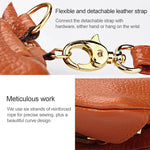 Pochette portafoglio donna in pelle con tracolla e portachiavi