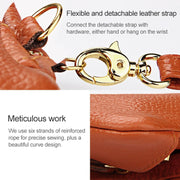 Pochette portafoglio da donna con trama quadrata orizzontale litchi del 2001, con tracolla staccabile e 6 portachiavi, Orange, Pink, Green, Yellow