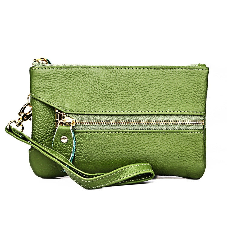 Pochette portafoglio donna in pelle con tracolla e portachiavi