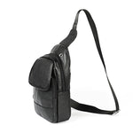 6023 Borsa a tracolla monospalla casual in pelle bovina pieno fiore con texture morbida al litchi per uomo, Black, Coffee, Red, Brown