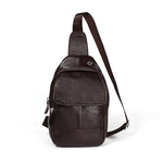 6023 Borsa a tracolla monospalla casual in pelle bovina pieno fiore con texture morbida al litchi per uomo, Black, Coffee, Red, Brown