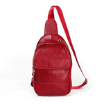 6023 Borsa a tracolla monospalla casual in pelle bovina pieno fiore con texture morbida al litchi per uomo, Black, Coffee, Red, Brown