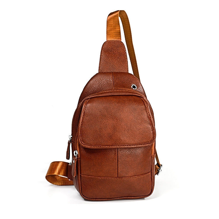 6023 Borsa a tracolla monospalla casual in pelle bovina pieno fiore con texture morbida al litchi per uomo, Black, Coffee, Red, Brown