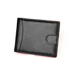 9606 Portafoglio da uomo con slot multipli per carte RFID antimagnetico in pelle di vacchetta, con borsa con cerniera, 9606 Black, 9606 Coffee