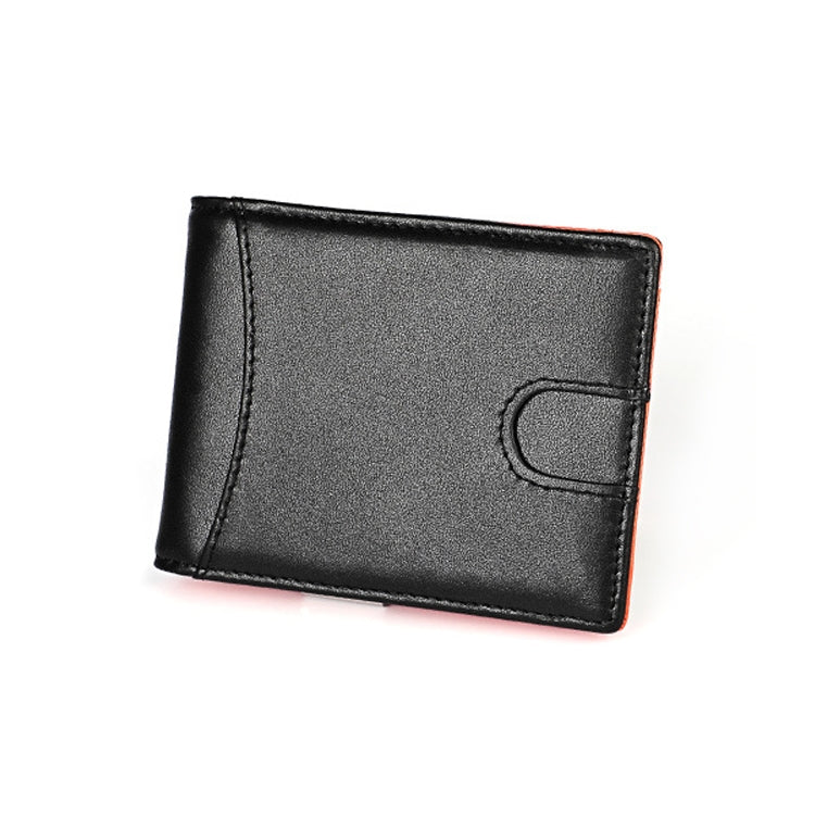 9606 Portafoglio da uomo con slot multipli per carte RFID antimagnetico in pelle di vacchetta, con borsa con cerniera, 9606 Black, 9606 Coffee
