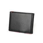 9606 Portafoglio da uomo con slot multipli per carte RFID antimagnetico in pelle di vacchetta, con borsa con cerniera, 9606 Black, 9606 Coffee