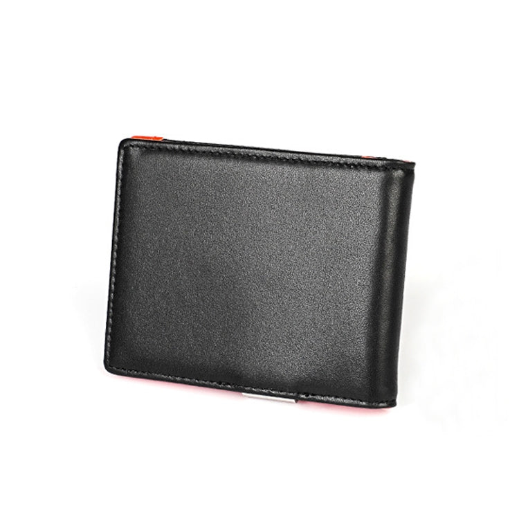 9606 Portafoglio da uomo con slot multipli per carte RFID antimagnetico in pelle di vacchetta, con borsa con cerniera, 9606 Black, 9606 Coffee