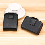 Portafoglio verticale RFID in pelle con 13 slot carte