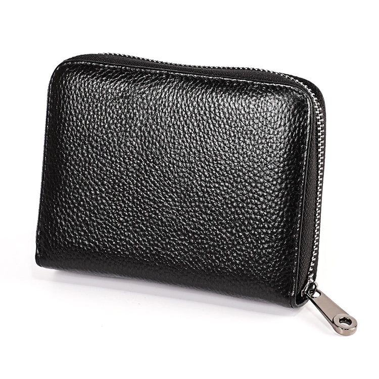 KB195 Pochette portafoglio antimagnetico in pelle di vacchetta a doppia fila a forma di organo con scomparti multipli per carte RFID per donna, KB195 Black, KB195 Coffee, KB195 Pink, KB195 Purple, KB195 Rose Red
