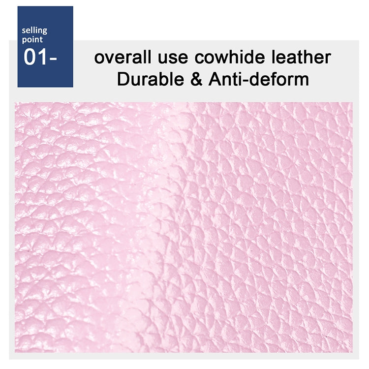 KB195 Pochette portafoglio antimagnetico in pelle di vacchetta a doppia fila a forma di organo con scomparti multipli per carte RFID per donna, KB195 Black, KB195 Coffee, KB195 Pink, KB195 Purple, KB195 Rose Red