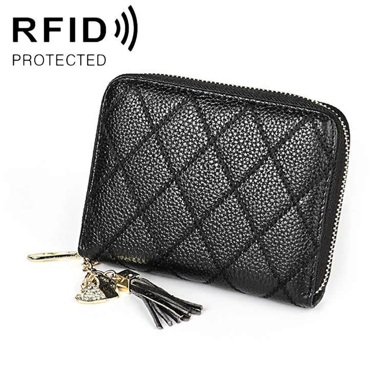 Custodia portafoglio in pelle con RFID e 24 slot carte