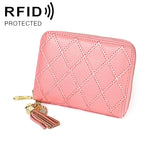 Custodia portafoglio in pelle con RFID e 24 slot carte