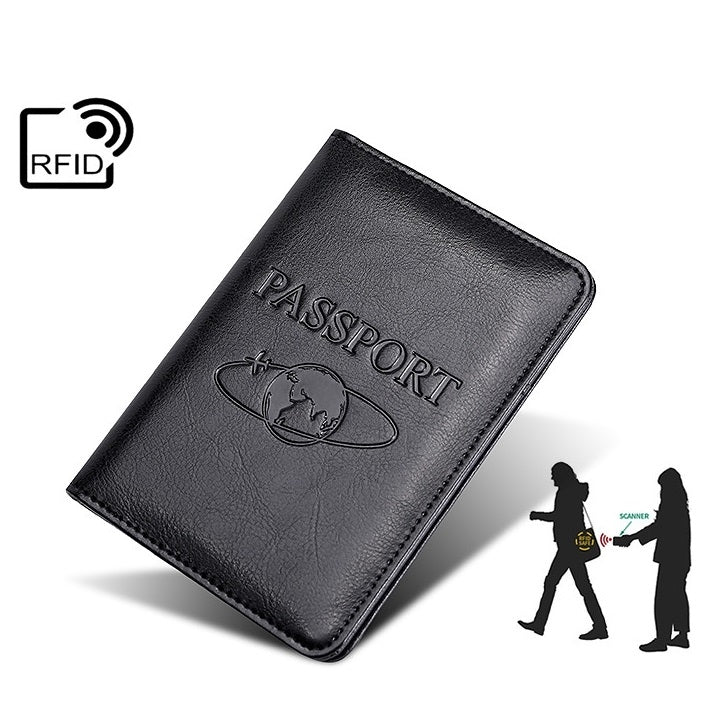 TP-8296 Porta passaporto da viaggio in pelle RFID multifunzionale