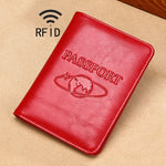 TP-8296 Porta passaporto da viaggio in pelle RFID multifunzionale