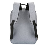 POFOKO Zaino business casual in tessuto Oxford impermeabile di grande capacità con design di ricarica USB esterna per laptop da 15,6 pollici