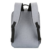POFOKO Zaino business casual in tessuto Oxford impermeabile di grande capacità con design di ricarica USB esterna per laptop da 15,6 pollici