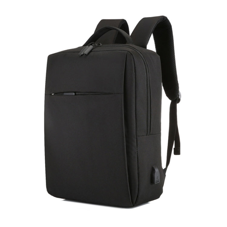 POFOKO Zaino business casual in tessuto Oxford impermeabile di grande capacità con design di ricarica USB esterna per laptop da 15,6 pollici