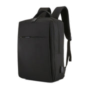 POFOKO Zaino business casual in tessuto Oxford impermeabile di grande capacità con design di ricarica USB esterna per laptop da 15,6 pollici