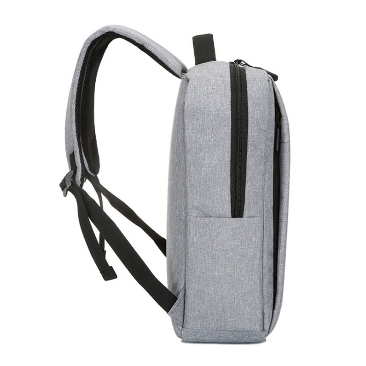 POFOKO Zaino business casual in tessuto Oxford impermeabile di grande capacità con design di ricarica USB esterna per laptop da 15,6 pollici
