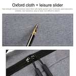 POFOKO Zaino business casual in tessuto Oxford impermeabile di grande capacità con design di ricarica USB esterna per laptop da 15,6 pollici