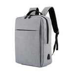 POFOKO Zaino business casual in tessuto Oxford impermeabile di grande capacità con design di ricarica USB esterna per laptop da 15,6 pollici