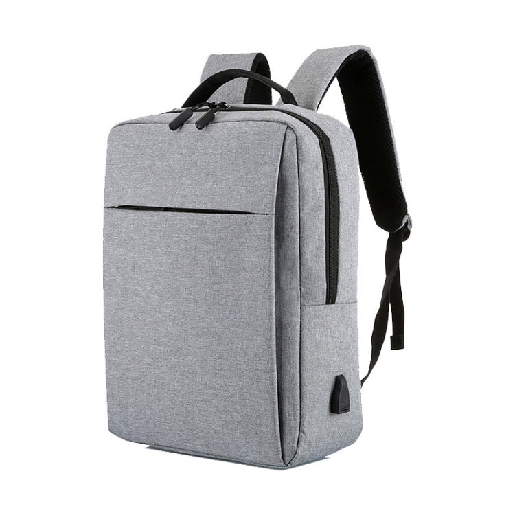 POFOKO Zaino business casual in tessuto Oxford impermeabile di grande capacità con design di ricarica USB esterna per laptop da 15,6 pollici