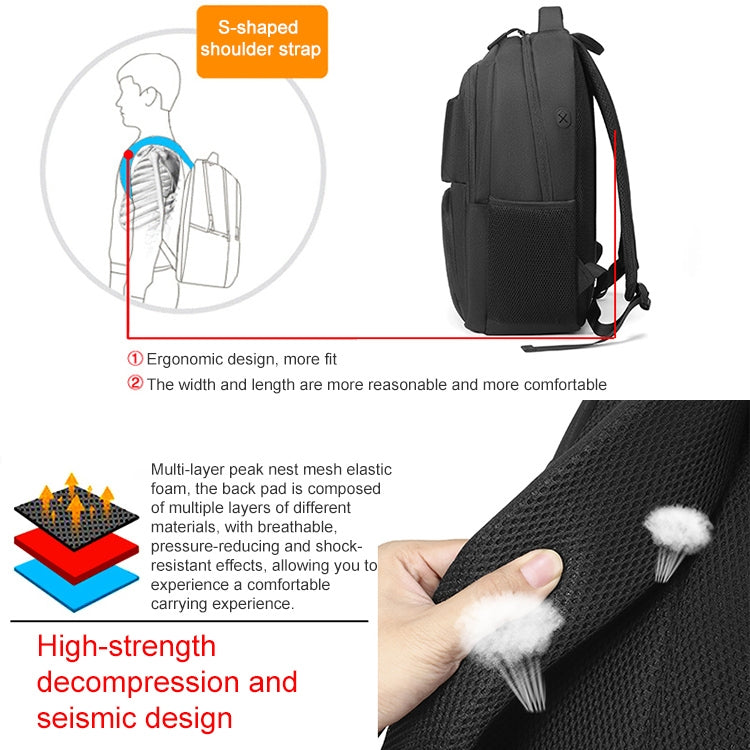cxs-615 Zaino multifunzionale per borsa per laptop Oxford
